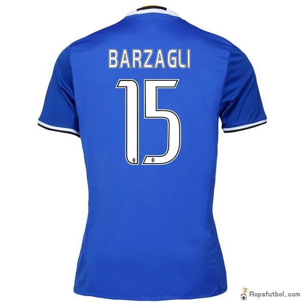 Camiseta Juventus Replica Segunda Ropa Barzagli 2016/17 Azul